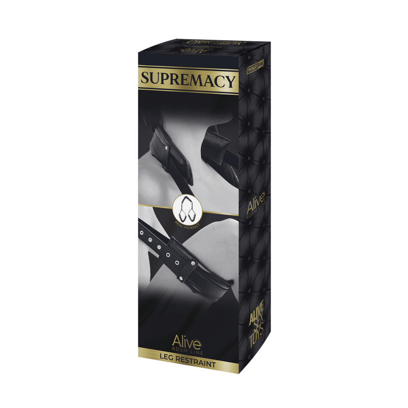 Supremacy Posicionador regulable cuello-piernas BDSM Negro