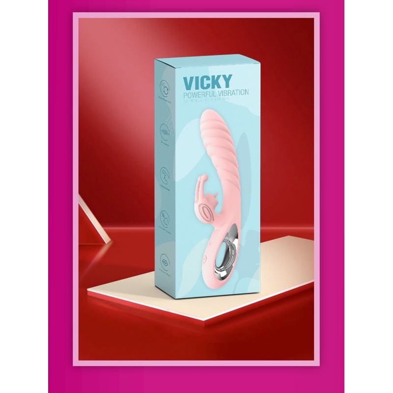 Vicky Double Vibrador Recarregável 36 modos