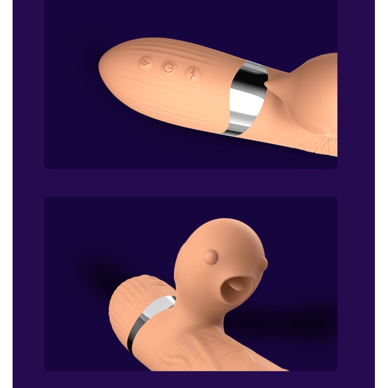 Basia Double Up&Down Vibrator + Linguetta ricaricabile 45 modalità