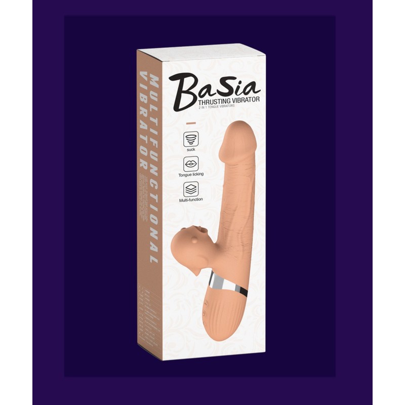 Basia Double Up&Down Vibrator + Linguetta ricaricabile 45 modalità