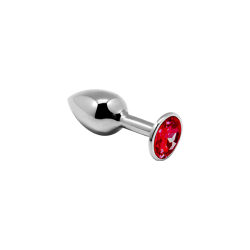 Joya Anal Metal - Rojo S  7x2,8cm