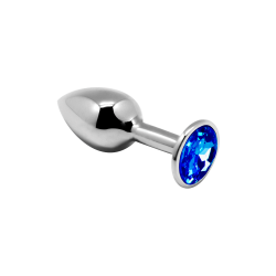 Joya Anal Metal - Azul S  7x2,8cm