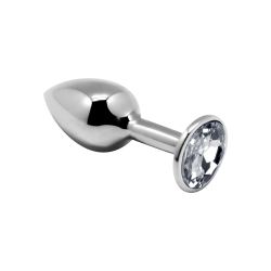 Joya Anal Metal - Blanco M  8x3,4cm