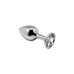Gioielli anali in metallo - Bianco M 8x3,4cm