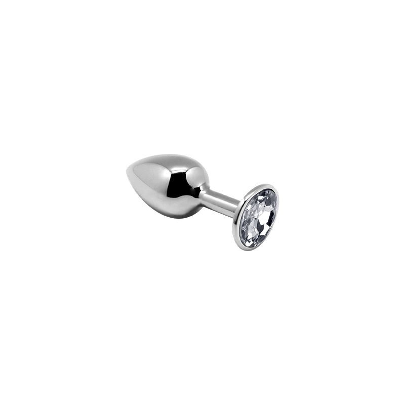 Joya Anal Metal - Blanco M  8x3,4cm