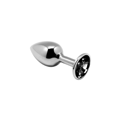 Bijoux Anal Métal - Noir M 8x3,4cm