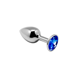 Gioielli Anal Metallo - Blu M 8x3,4cm