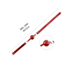 Diskretion - Atmungsaktiver roter Knebel 4,5cm