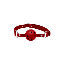 Discrétion - Bâillon Rouge Respirant 4,5cm
