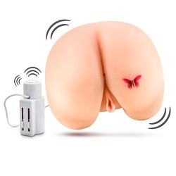 X5 VIBRIERENDES HINTERES ECSTASY BEIGE - Vagina und Anus mit Vibration 2600gr