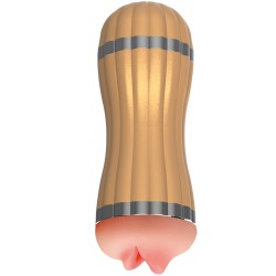 Vagin et bouche BEVIS rechargeable, avec 36 modes de vibration Cyberskin Masturbator