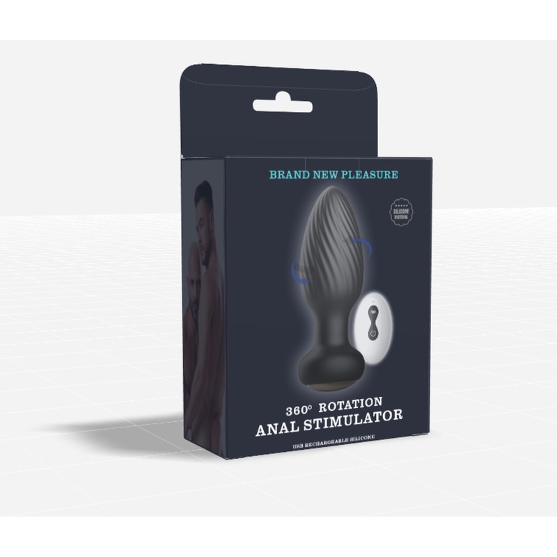 Plug Rotator and Vibrator Remote Control Rechargeable 49 modes