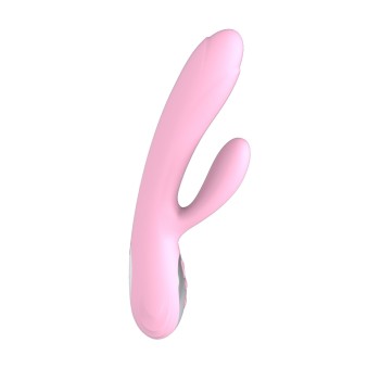 Double Pink Vibrator mit Wärme - Wiederaufladbare 10 Modi 2
