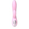 Vibrador Doble Rosa con calor - Recargable 10 modos