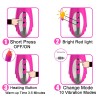 Double vibromasseur violet avec chaleur - Rechargeable 10 modes