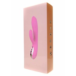 Double Purple Vibrator with Heat - Rechargeable 10 modes