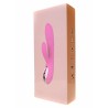 Double vibromasseur violet avec chaleur - Rechargeable 10 modes