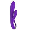 Double vibromasseur violet avec chaleur - Rechargeable 10 modes