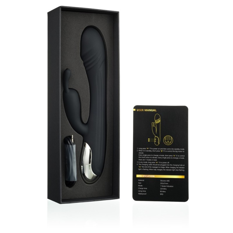 Vibratore ricaricabile Peak Double 7 modalità