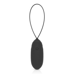 LUV EGG BLACK Egg Rechargeable Silicone 12 modes