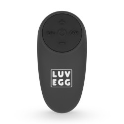 LUV EGG BLACK Egg Rechargeable Silicone 12 modes