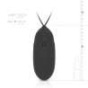 LUV EGG BLACK Egg Rechargeable Silicone 12 modes