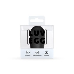 LUV EGG BLACK Egg Silicone recarregável 12 modos