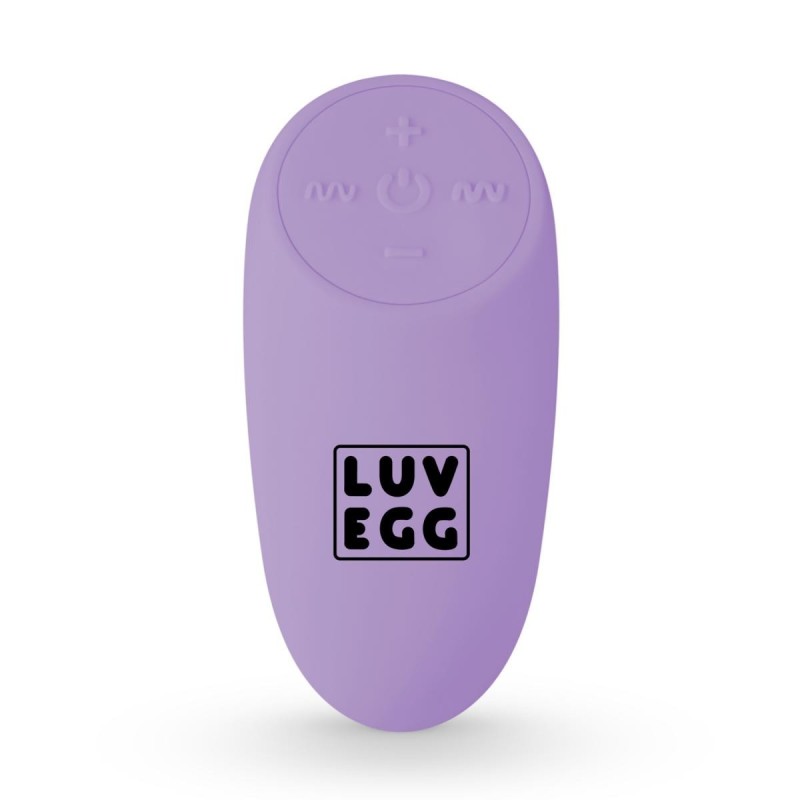 LUV EGG XL Purple Egg Rechargeable Silicone 12 Modes