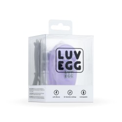 LUV EGG XL Lila Ei wiederaufladbares Silikon 12 Modi