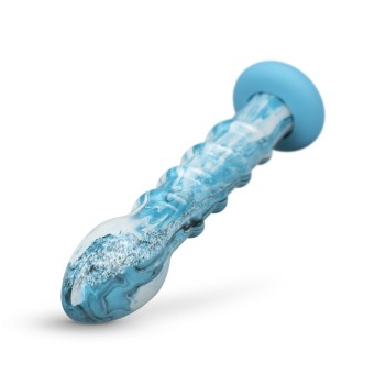 Dildo de Vidrio - Ocean Wave (17,9cm x 3,8cm) 2