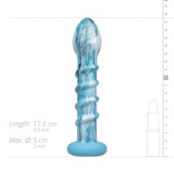 Dildo de Vidrio - Ocean Wave (17,9cm x 3,8cm)