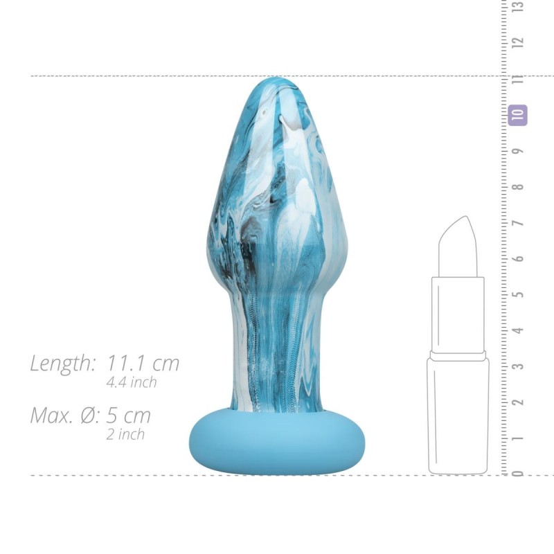 Plugue de Vidro - Ocean Curl (10.8cm x 4cm)