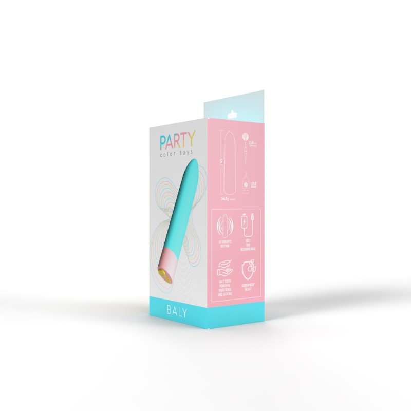 Baly Azul - Rechargeable vibrating bullet 10 modes