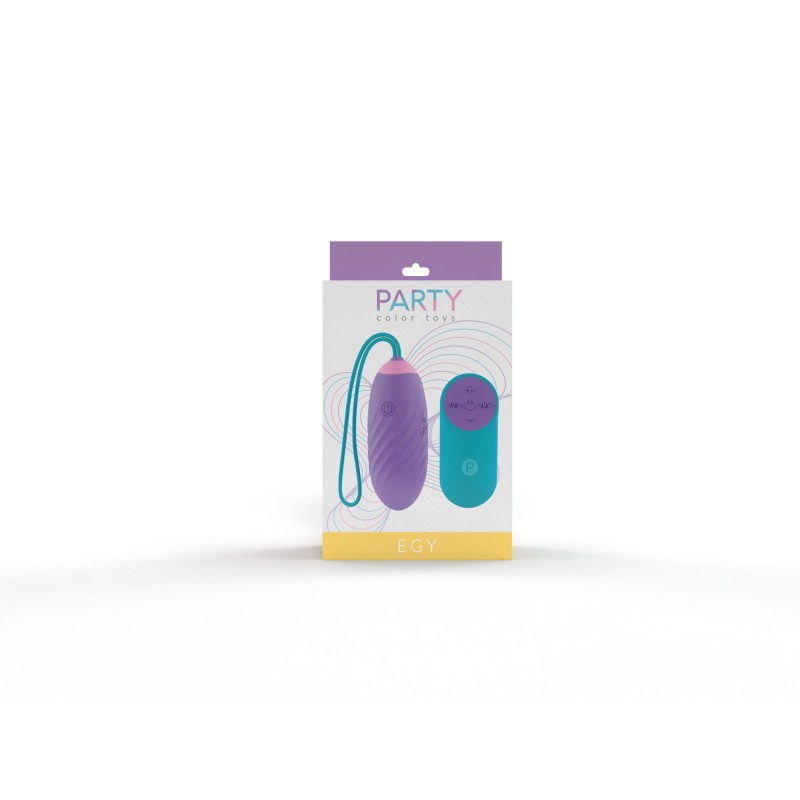 EGY Lilac - Rechargeable Vibrating Egg 28 Modes Remote Control