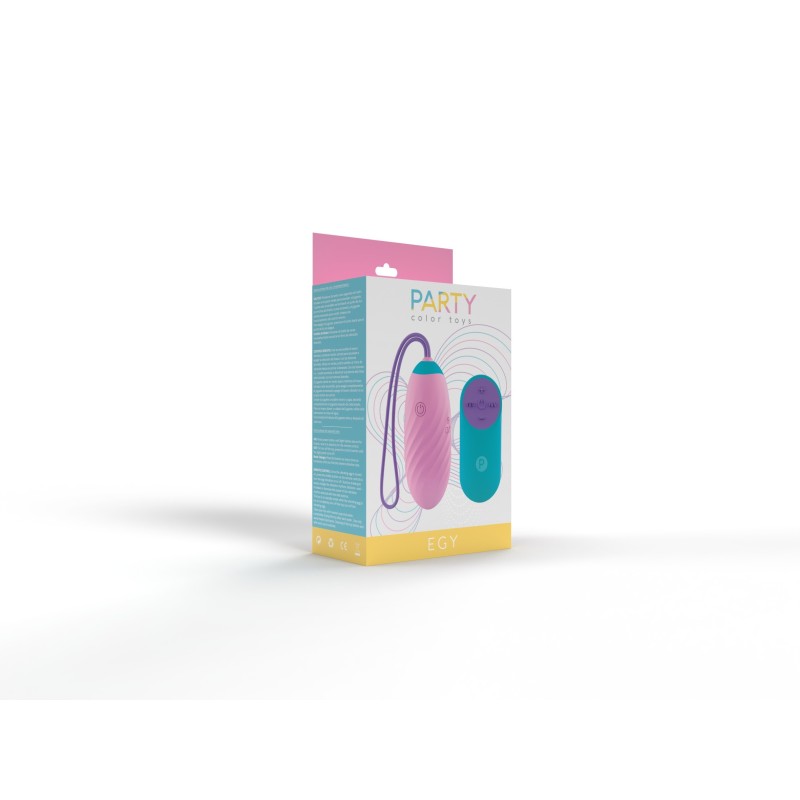 EGY Rosa - Huevo vibrador recargable 28 modos Control Remoto