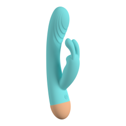 Keny Turquoise - Double Rechargeable Vibrator 11 Modi