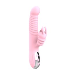 G-SPOT Doppio vibratore Up&Down + Bunny ricaricabile 23 modalità e calore