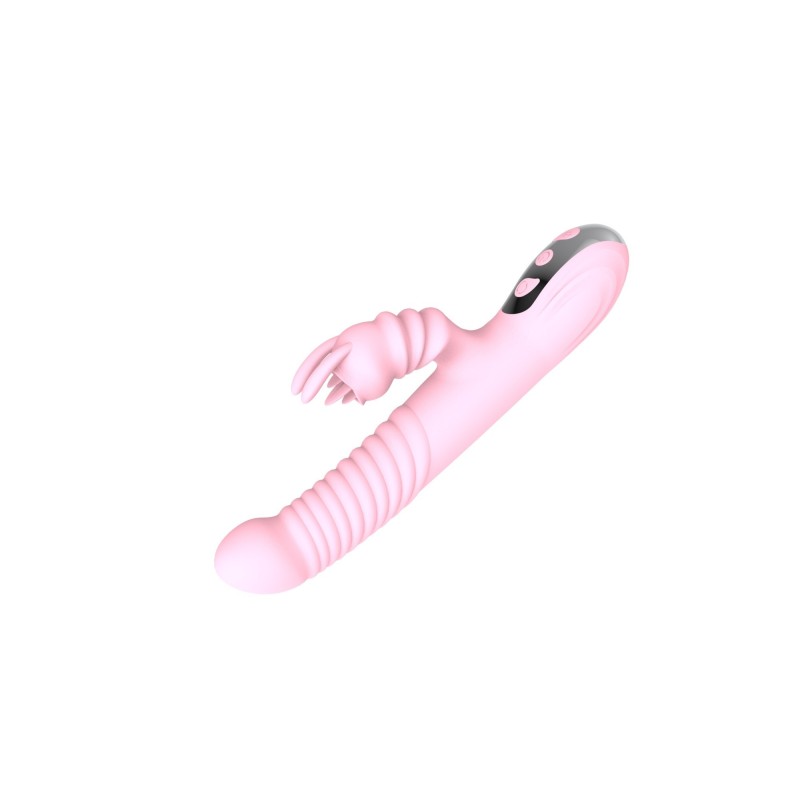 G-SPOT Vibrador Doble Up&Down + Conejito Recargable 23 modos y Calor
