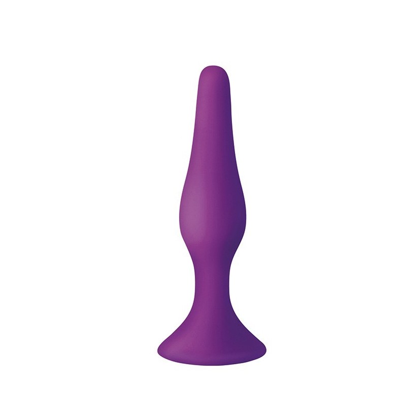Plug Slim M Silicone Lilás 11,5x3cm