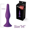 Plug Slim M Silicone Lilás 11,5x3cm