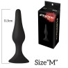 Plug Slim M Silicone Black 11,5x3cm