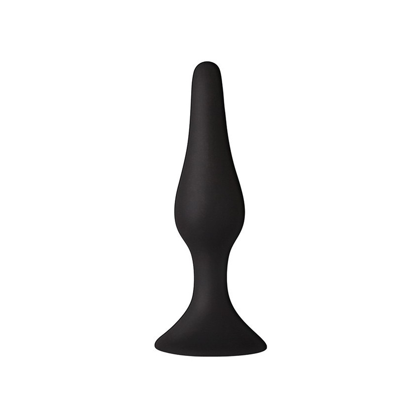 Plug Slim M Silicone Noir 11,5x3cm