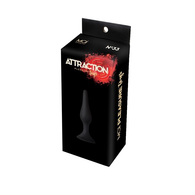 Stecker Slim M Silikon Schwarz 11,5x3cm