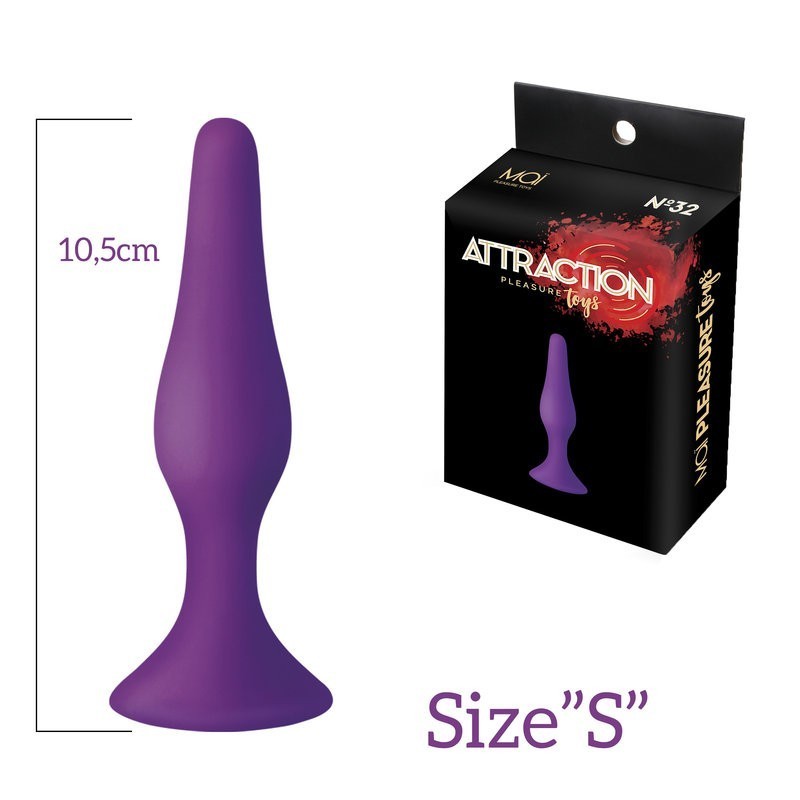 Plug Slim S Silicona Lila 10,5cm