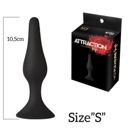 Plug Slim S Silicone Black 10,5cm