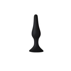 Plug Slim S Silicone Noir 10,5cm