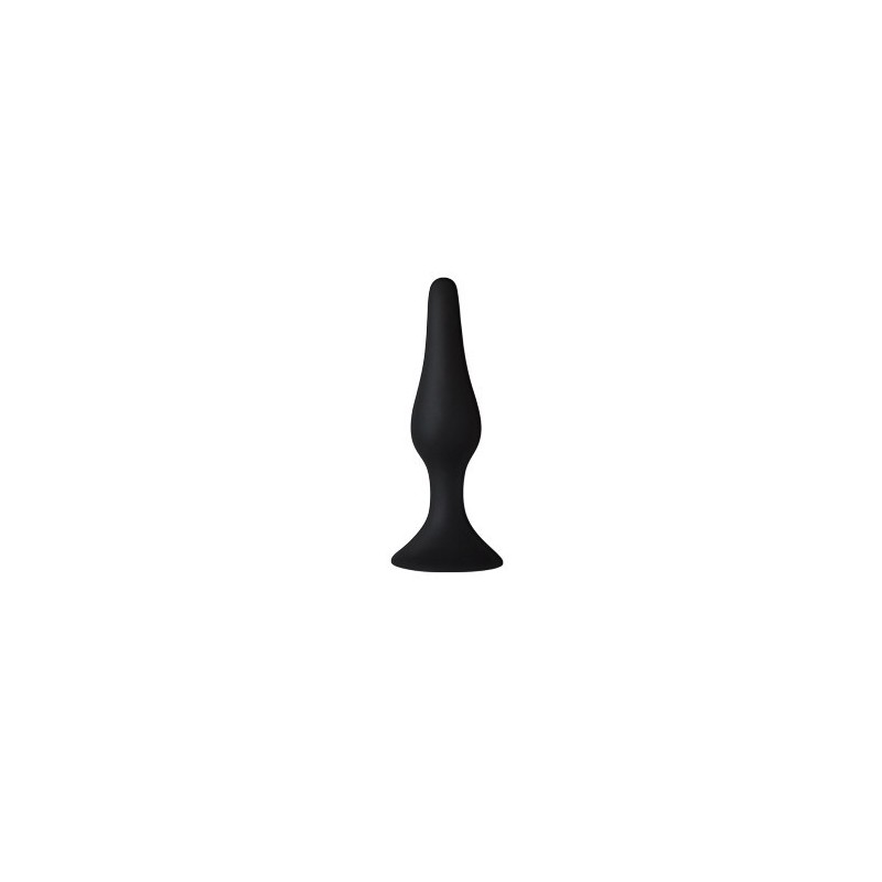 Stecker Slim S Silikon Schwarz 10,5cm