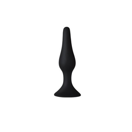 Plugue Slim S Silicone Preto 10,5cm