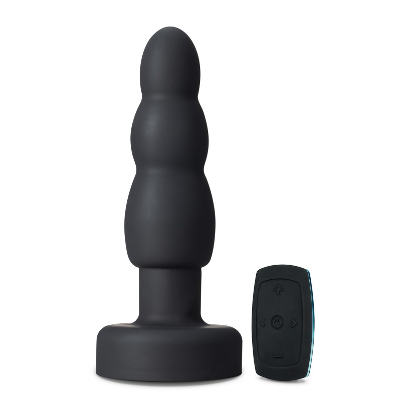 Plug Propel Vibrator with Rotation and Rimming Rechargeable CR with Rechargeable control