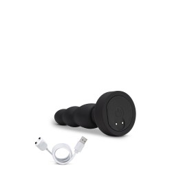 Plug Propel Vibrator with Rotation and Rimming Rechargeable CR with Rechargeable control